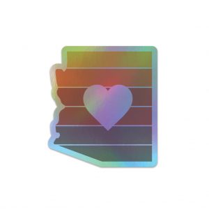 Holographic AZ Love Sticker
