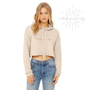 Radiate Positivity Crop Hoodie