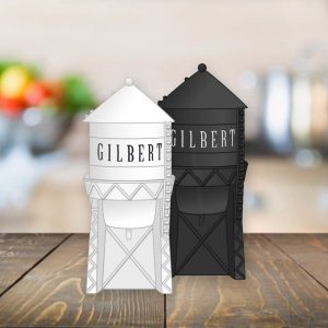 Gilbert Water Tower Salt & Pepper Shaker Set - Image 2