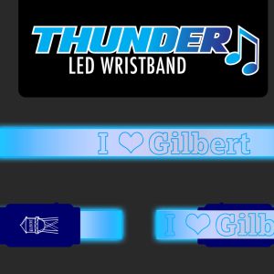 I Love Gilbert Thunder Wristband