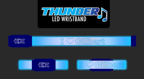 I Love Gilbert Thunder Wristband