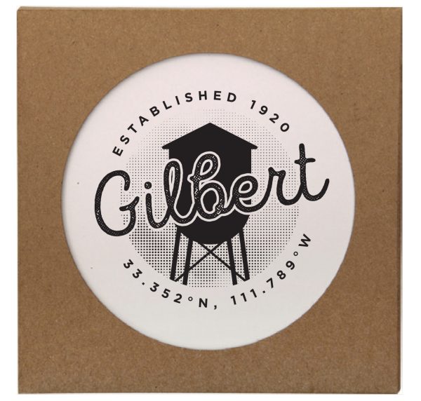 Gilbert Coordinates Drink Coaster